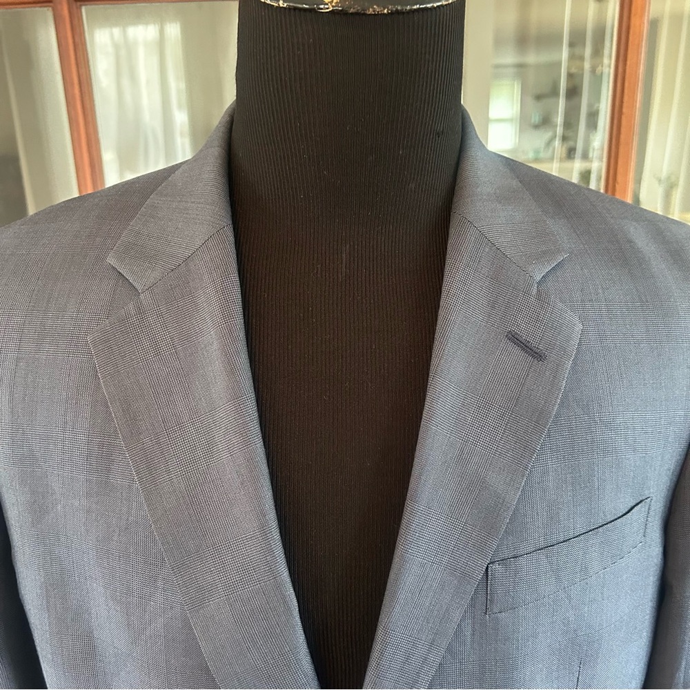 Albert Nipon Jacket Adult 40r Solid Gray Single B… - image 3